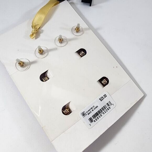 Guess NWT 4 PAIR earrings rainbow hoops - Picture 4 of 4